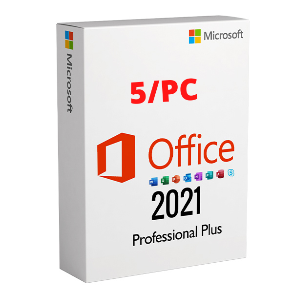 Microsoft Office 2021 Professional Plus 5/PC {NO MAC}